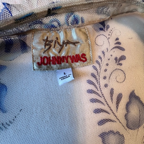 Johnny Was MAZZY RUCHED DRESS, size large, new without tags - Picture 4 of 6